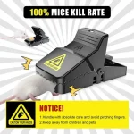 best-seller-pest-control-catcher-automatic-spring-reusable-plastic-black-rat-mice-mouse-traps - 2