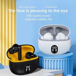professional-display-earbuds-stereo-895b-pro-wireless-bluetooth-earbuds-mic-in-ear-headphones-with-led-display-immersive-sound-type-c-fast-charging-bluetooth-5-3-for-android-iphone-random-color - 2